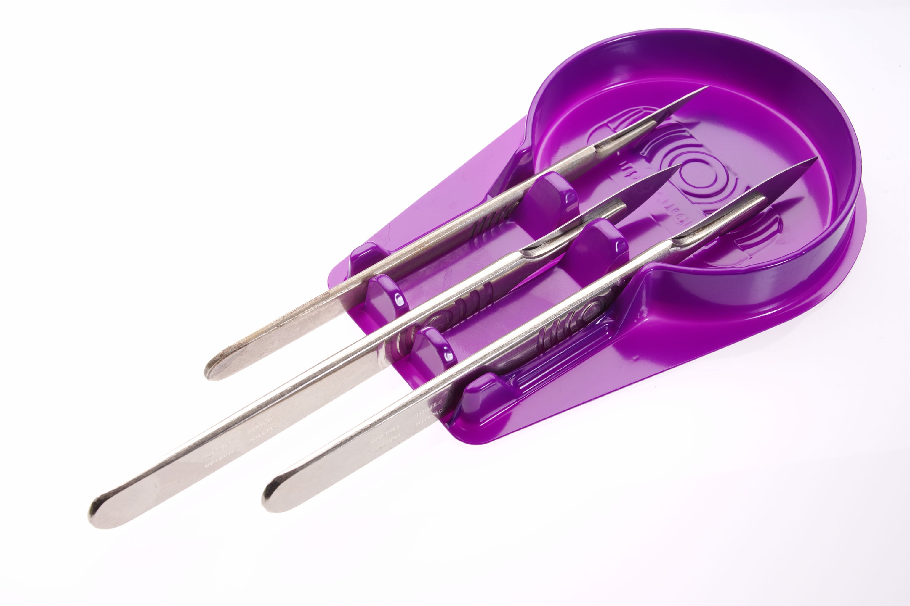 Scalpel Shield Safe Sharps Management Purple Surgical